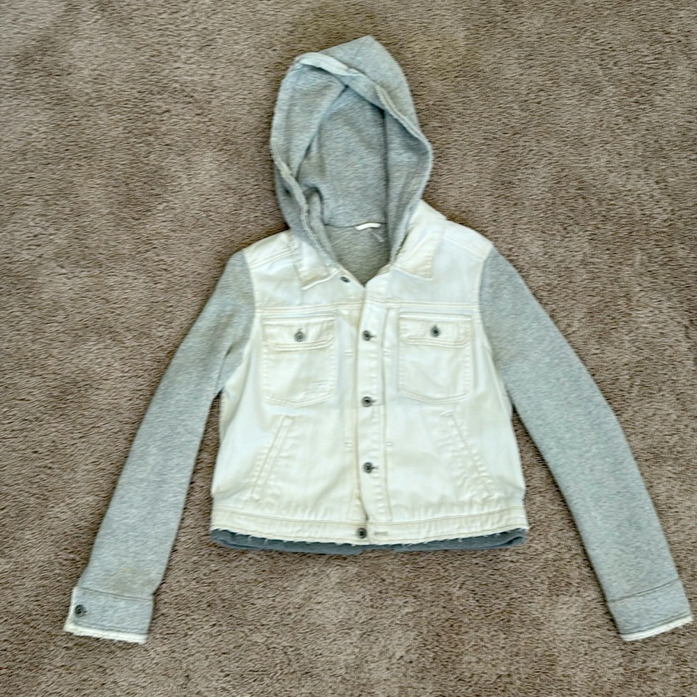 Free People White Denim Jacket